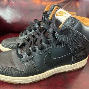 Nike Dunk High Skinny Print Anthracite Tiger 'Anthracite Black'. Women Size 7.5